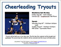 Tryout flyer